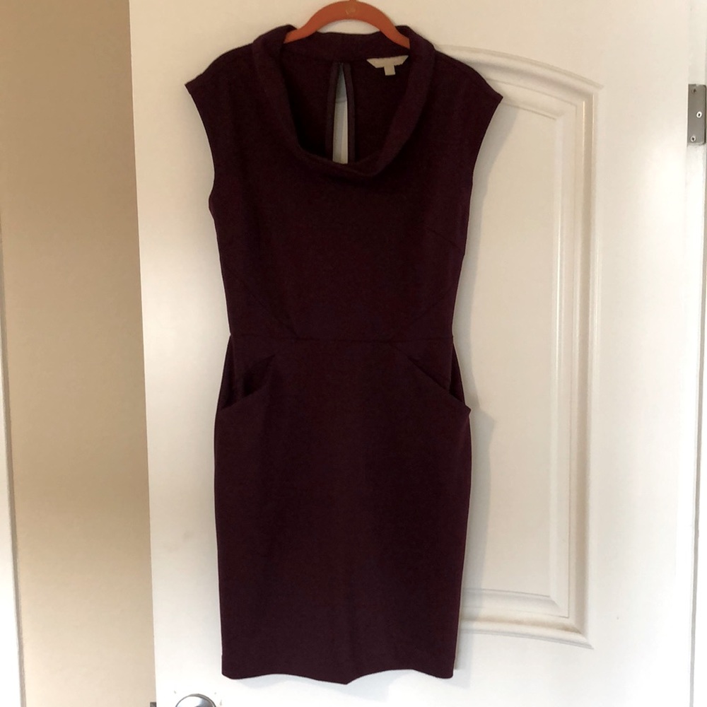 Banana Republic cowl neck cotton dress